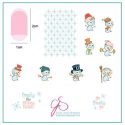 Do You Wanna Build A snowman? (CjSC-37), Clear Jelly Stamper, stampingplade (u)